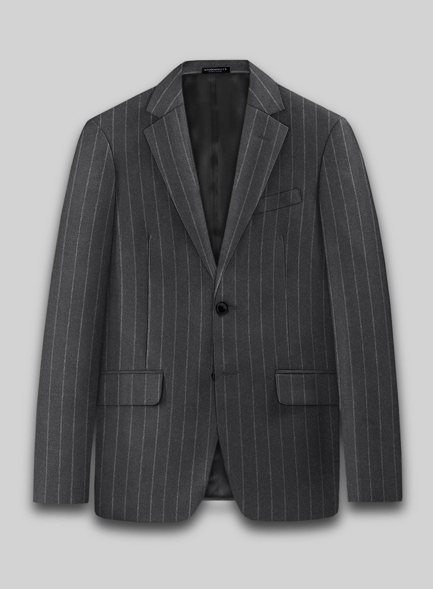 Lanificio Zegna Loop Adana Gray Stripe Wool Suit – StudioSuits
