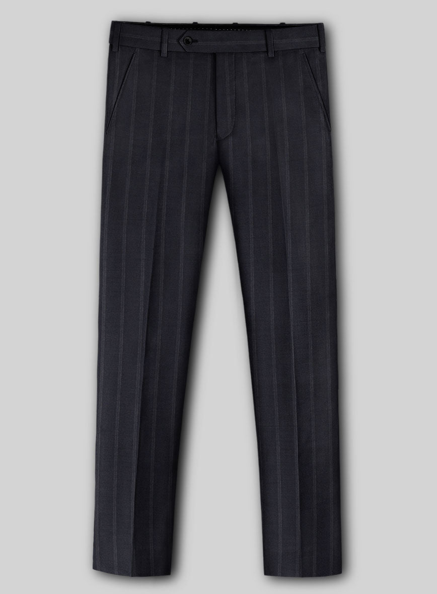 Lanificio Zegna Loop Dovana Blue Stripe Wool Suit - StudioSuits