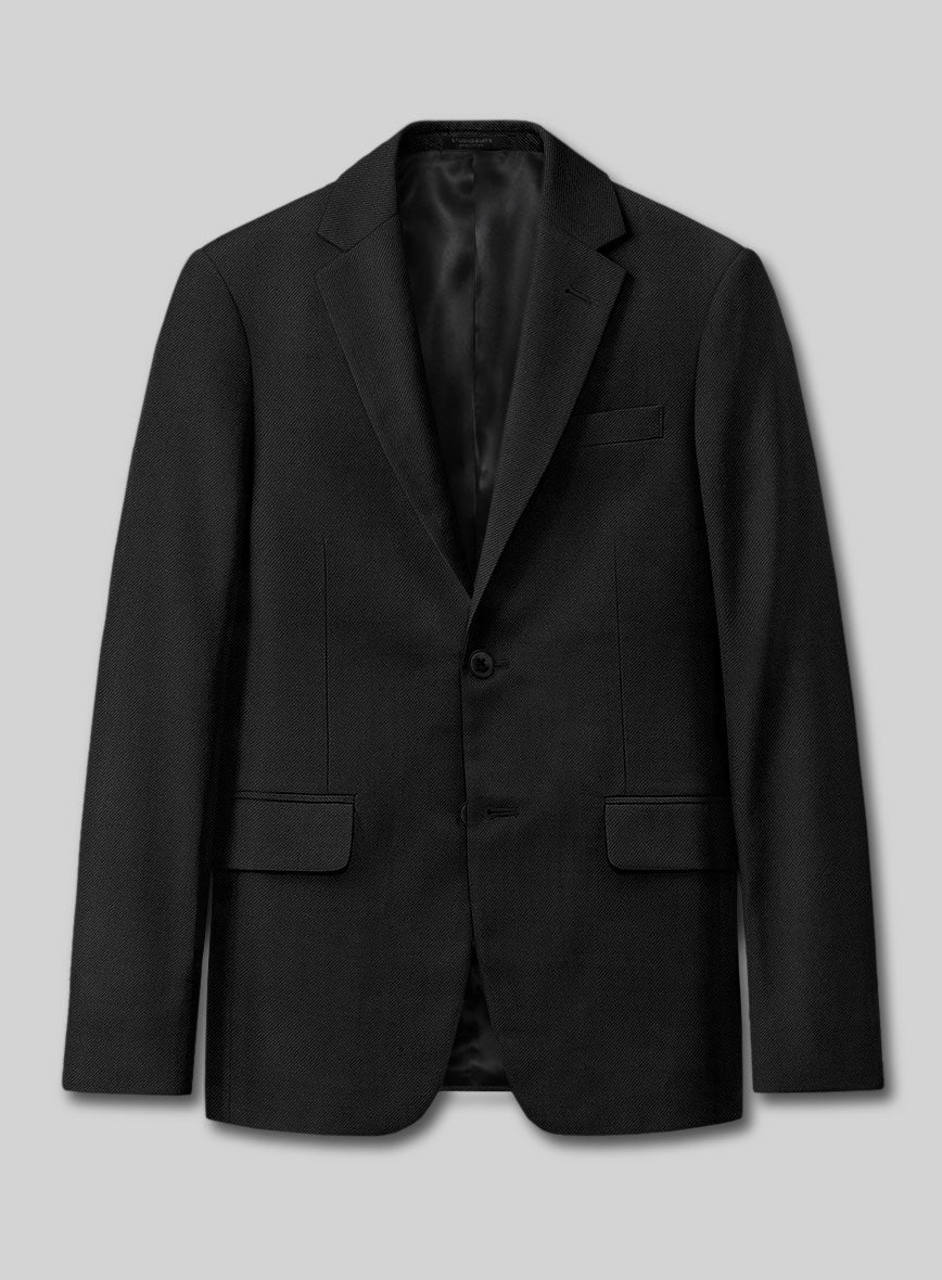 Lanificio Zegna Traveller Black Wool Suit – StudioSuits