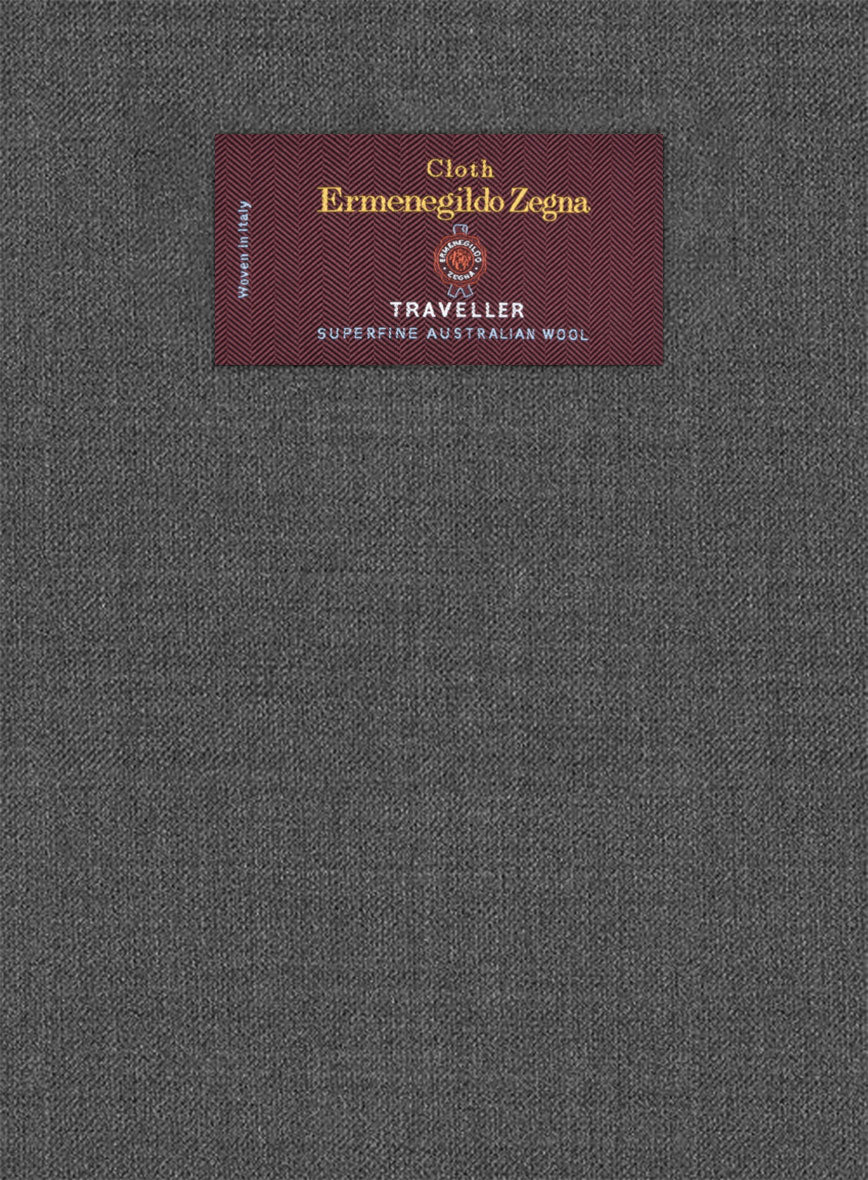 Lanificio Zegna Traveller Gray Wool Suit - StudioSuits