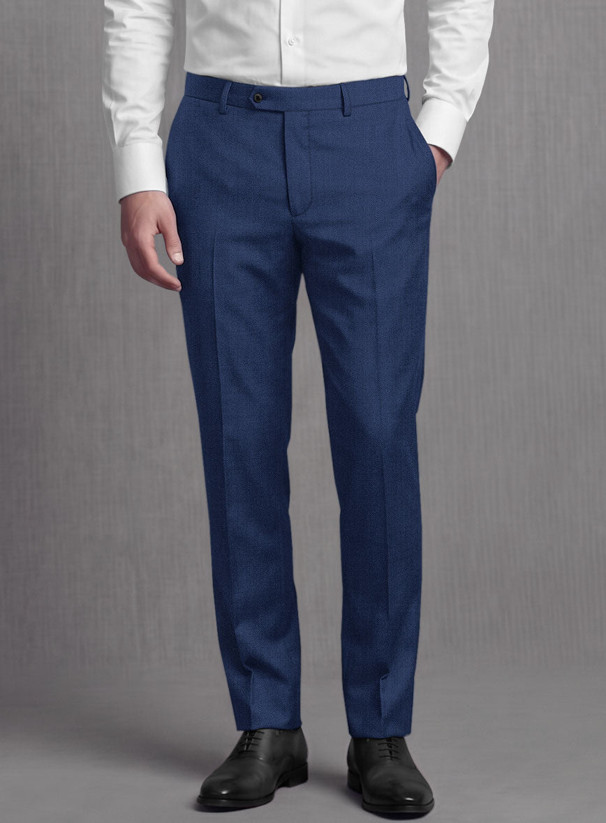 Lanificio Zegna Trofeo Cobalt Blue Wool Suit - StudioSuits