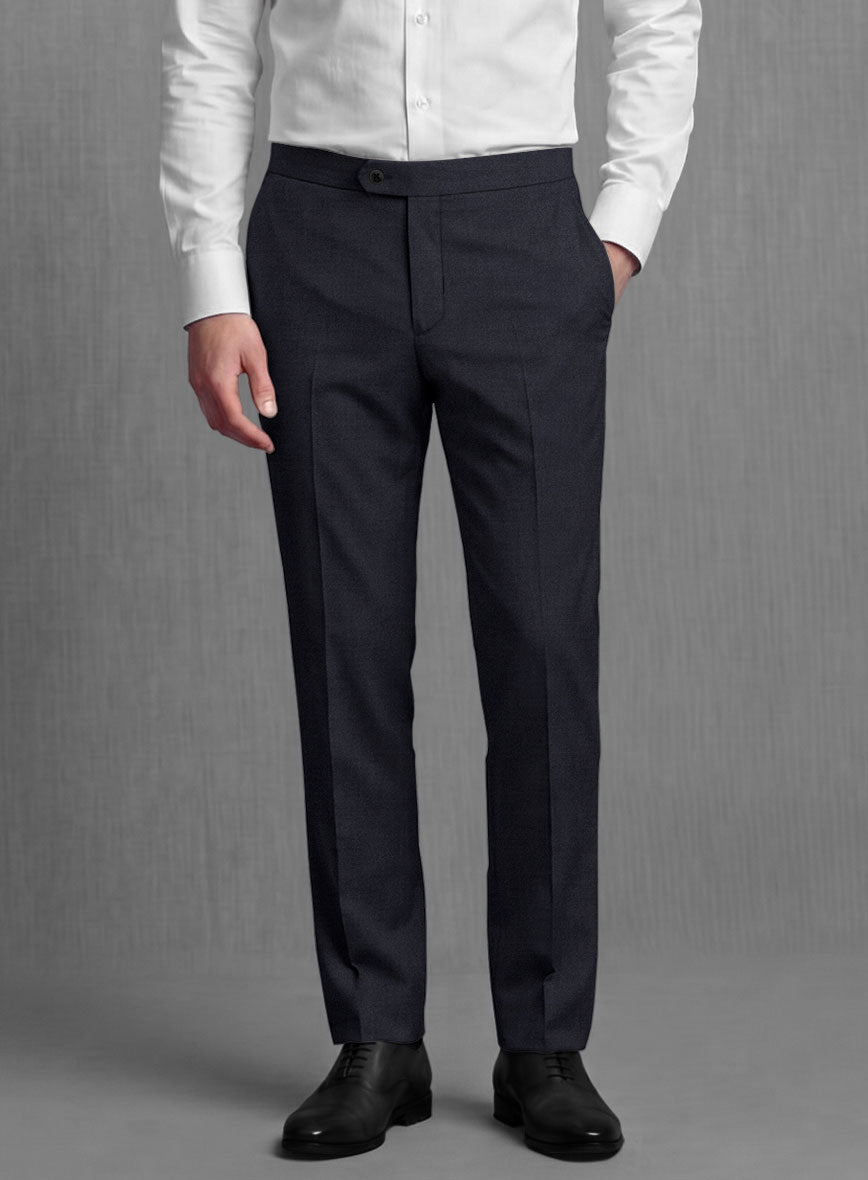 Lanificio Zegna Trofeo Ebony Blue Wool Suit - StudioSuits