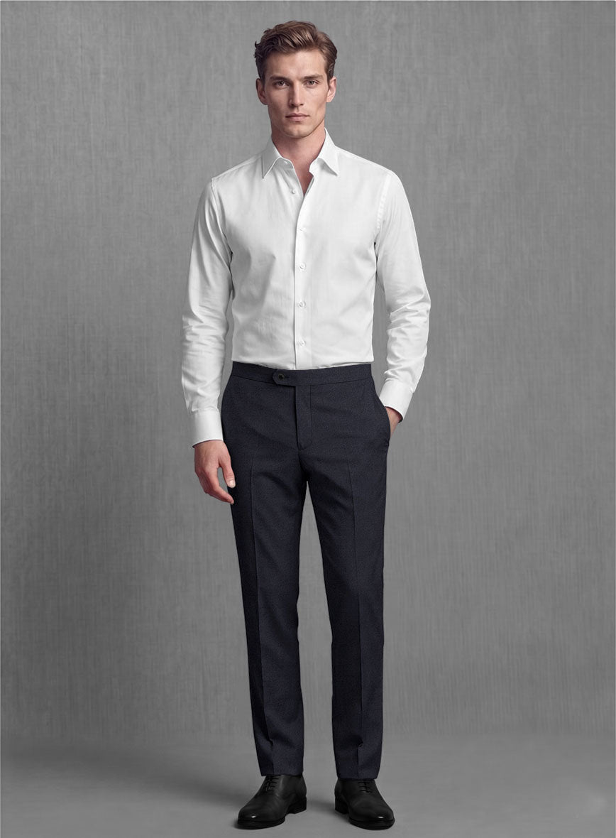 Lanificio Zegna Trofeo Ebony Blue Wool Suit - StudioSuits
