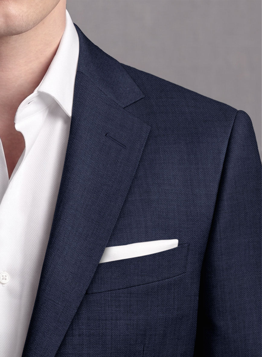 Lanificio Zegna Trofeo Ink Blue Wool Suit - StudioSuits
