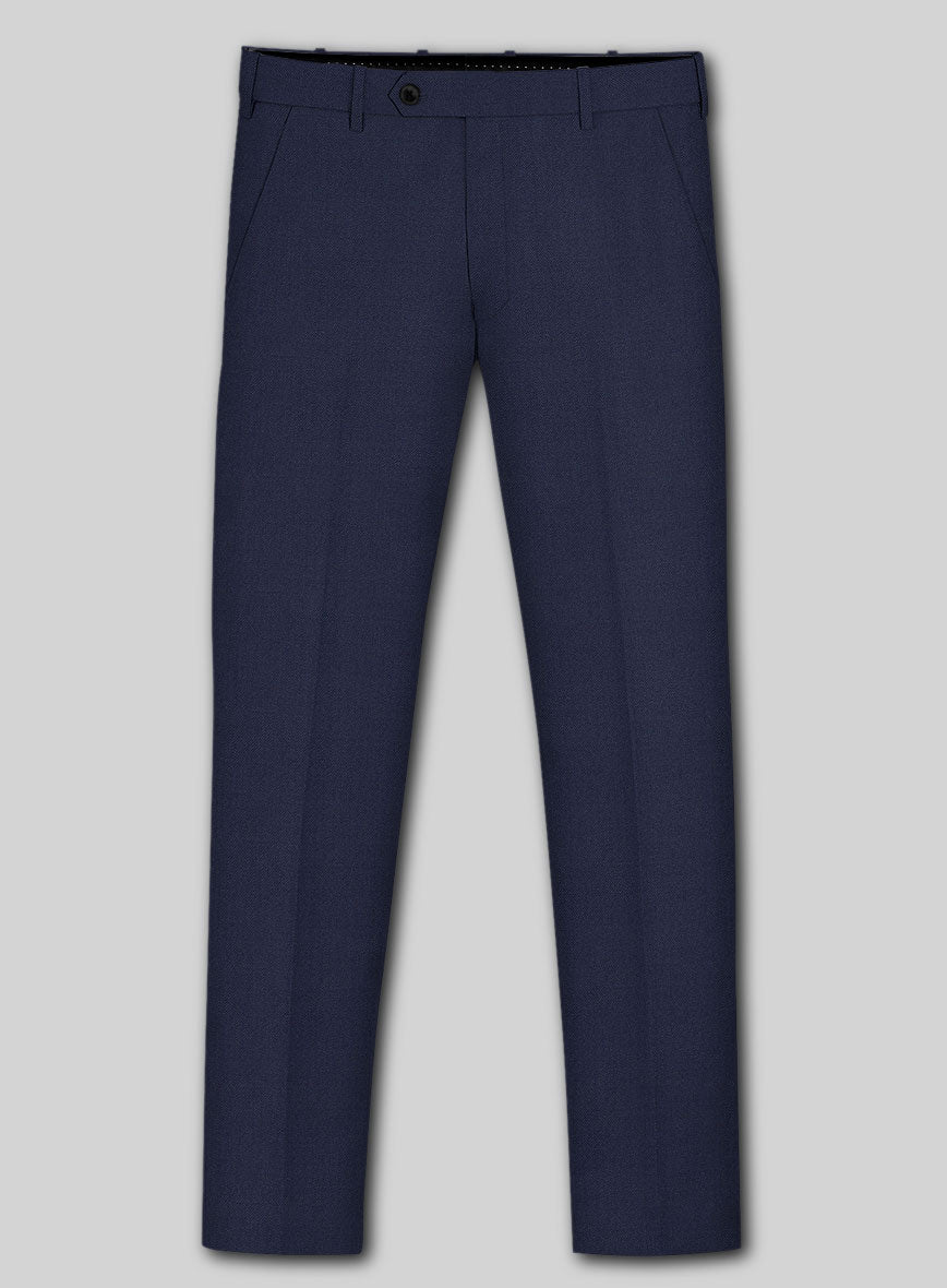 Lanificio Zegna Trofeo Ink Blue Wool Suit - StudioSuits