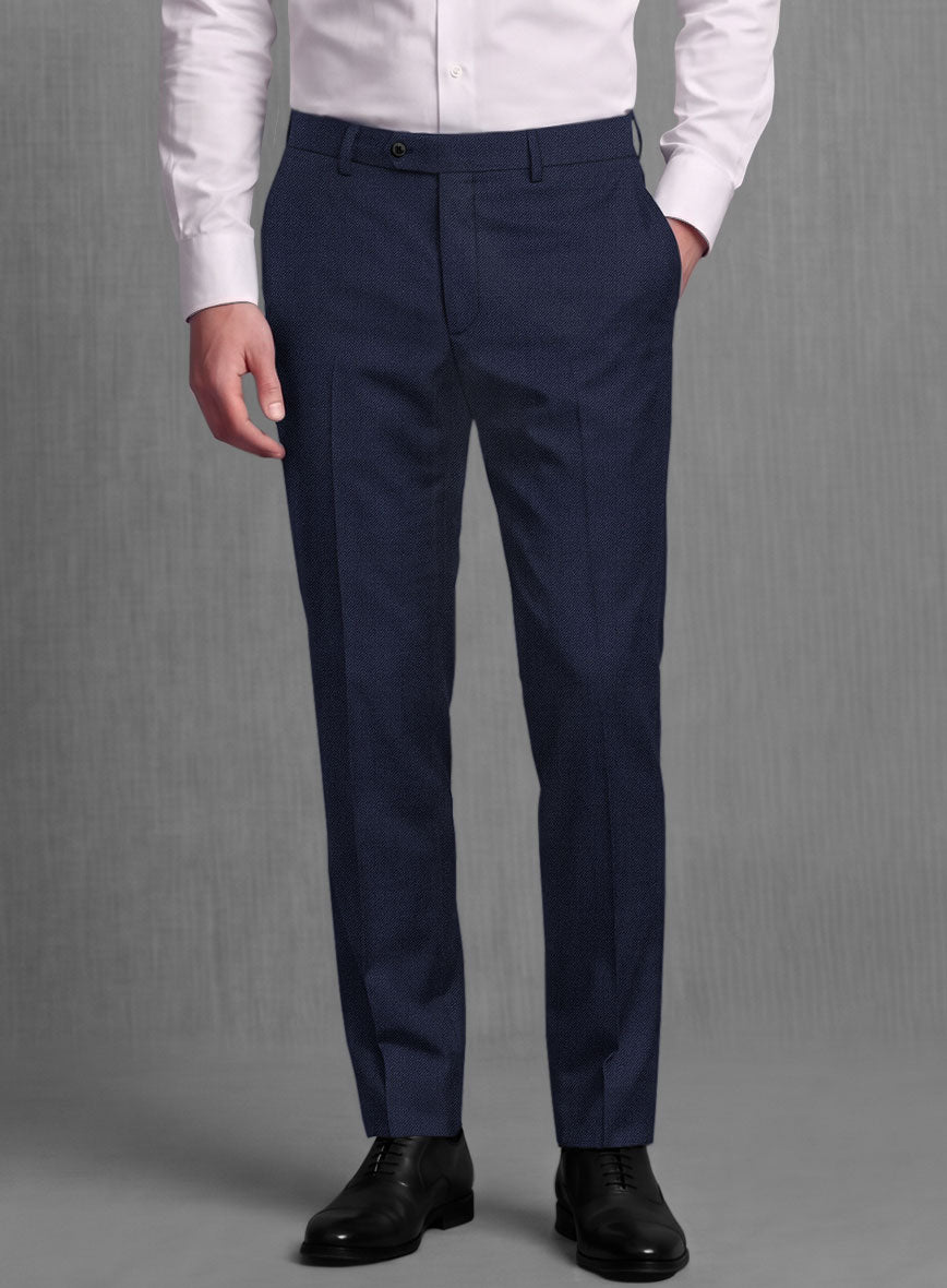 Lanificio Zegna Trofeo Ink Blue Wool Suit - StudioSuits