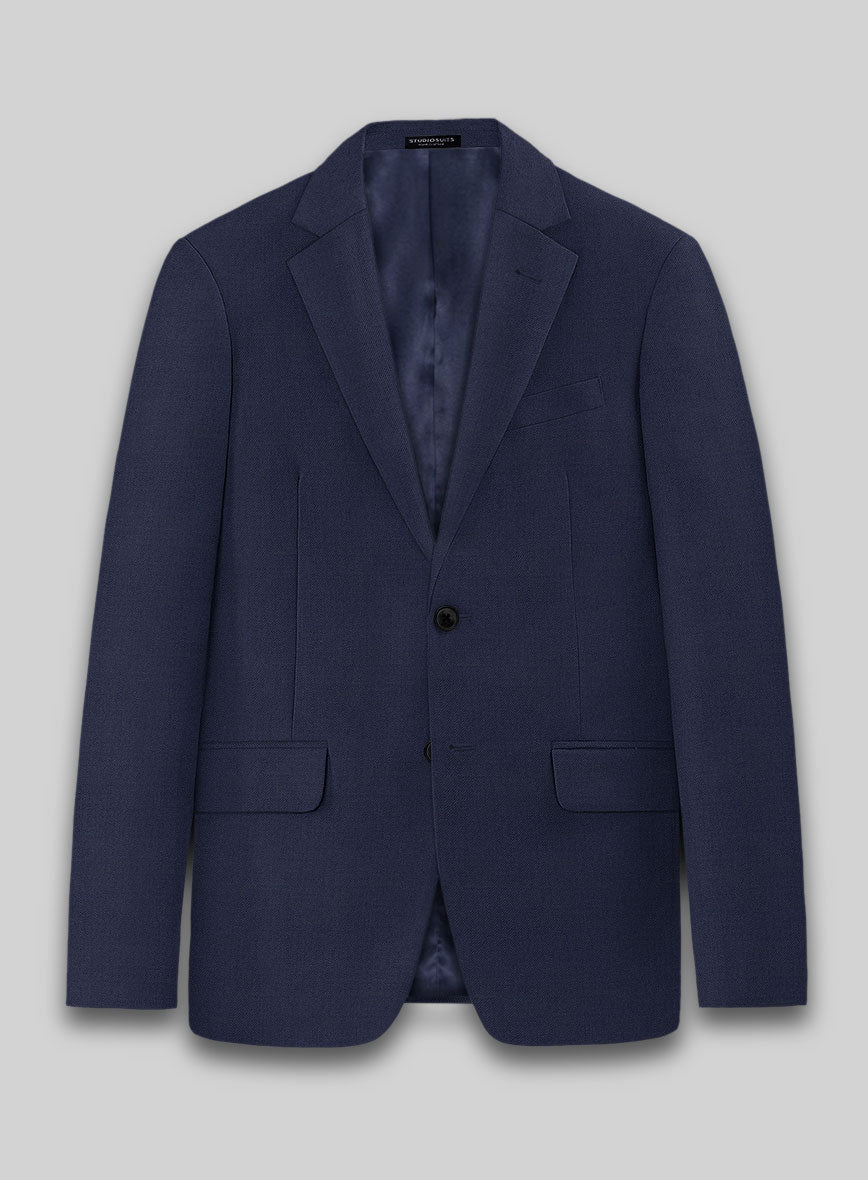 Lanificio Zegna Trofeo Ink Blue Wool Jacket - StudioSuits