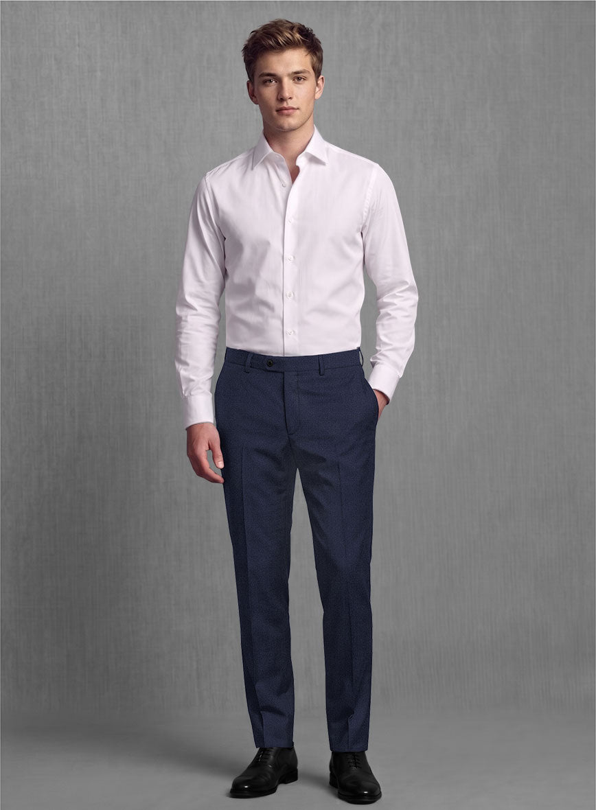 Lanificio Zegna Trofeo Ink Blue Wool Suit - StudioSuits