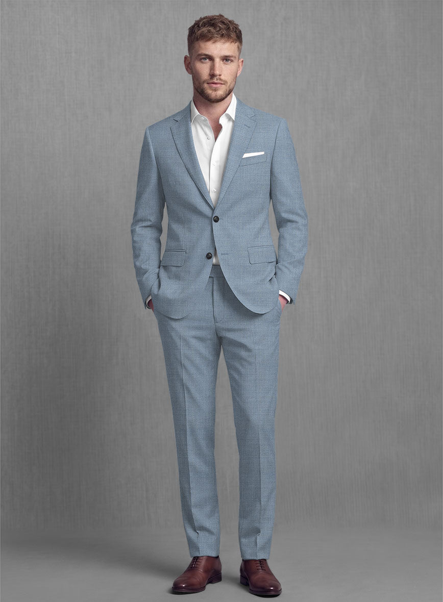 Lanificio Zegna Trofeo Jordy Blue Wool Suit - StudioSuits
