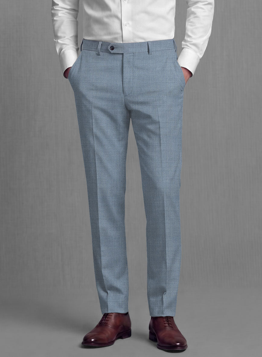 Lanificio Zegna Trofeo Jordy Blue Wool Pants - StudioSuits