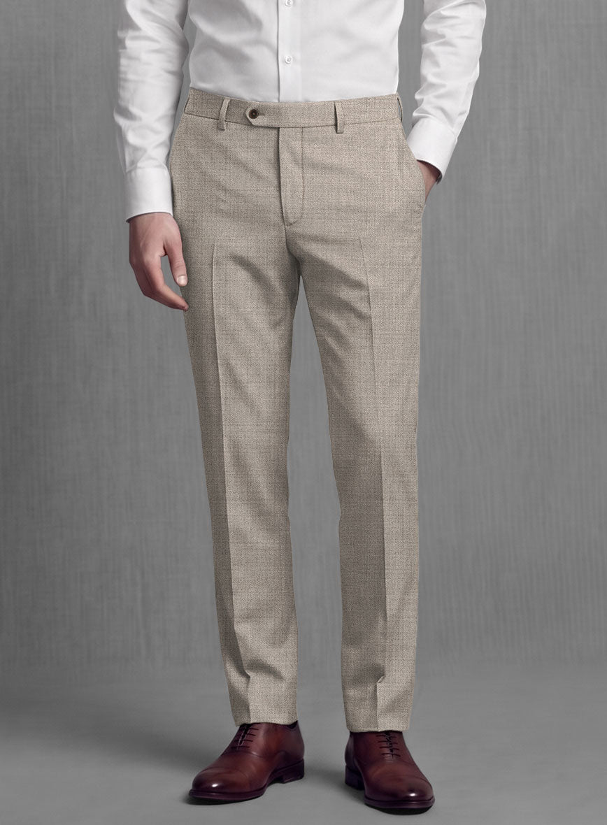 Lanificio Zegna Trofeo Light Brown Wool Pants - StudioSuits