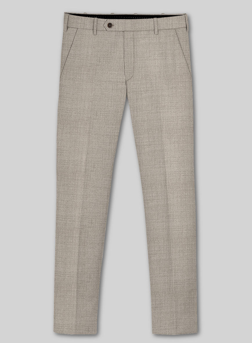Lanificio Zegna Trofeo Light Brown Wool Pants - StudioSuits