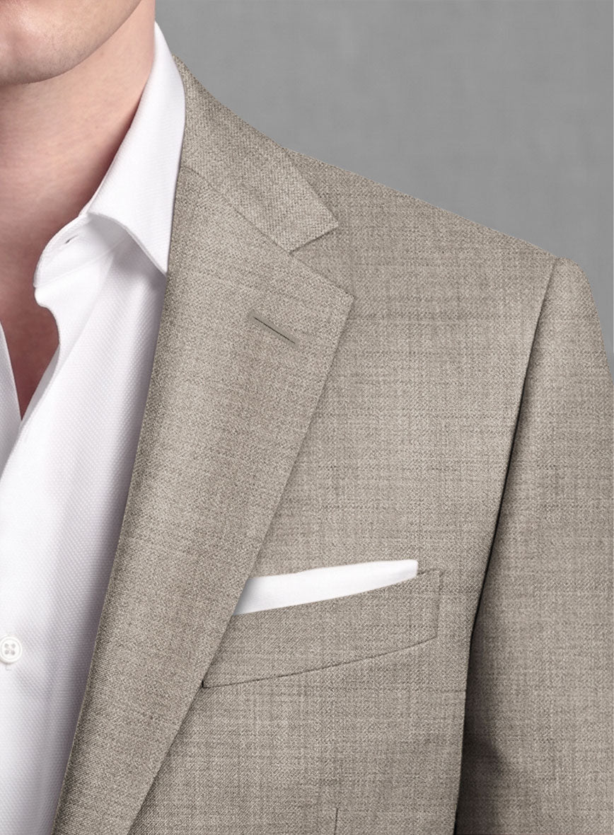 Lanificio Zegna Trofeo Light Brown Wool Suit - StudioSuits