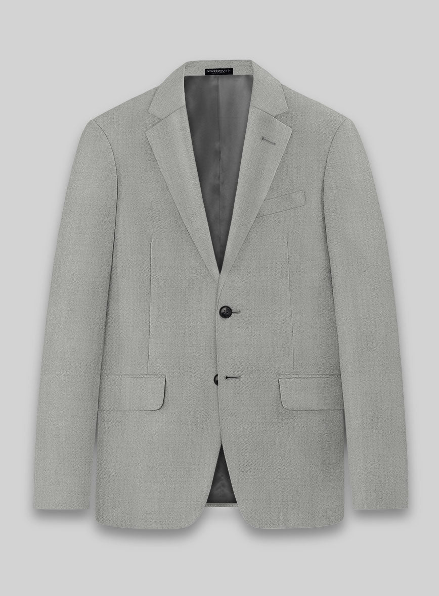 Lanificio Zegna Trofeo Mid Gray Wool Jacket - StudioSuits