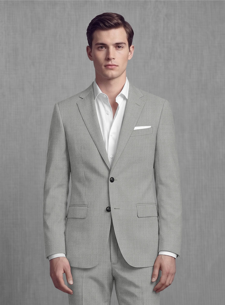 Lanificio Zegna Trofeo Mid Gray Wool Jacket - StudioSuits