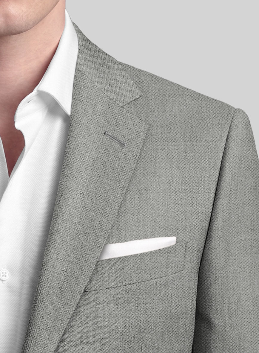Lanificio Zegna Trofeo Mid Gray Wool Jacket - StudioSuits