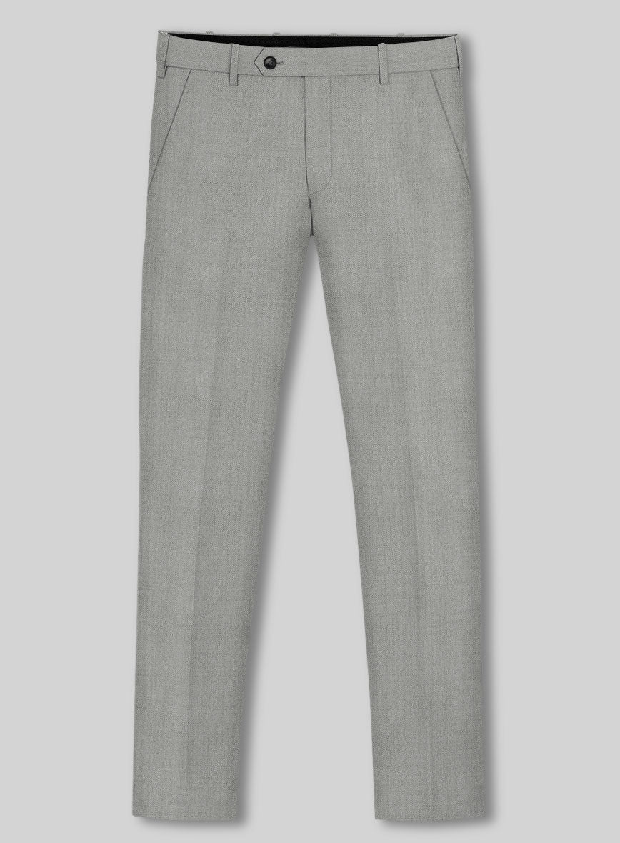 Lanificio Zegna Trofeo Mid Gray Wool Pants - StudioSuits
