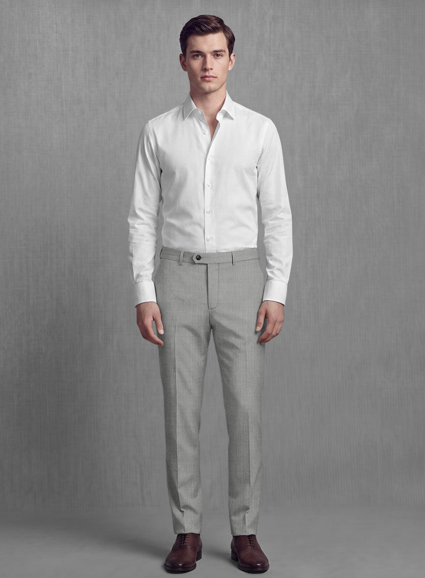 Lanificio Zegna Trofeo Mid Gray Wool Pants - StudioSuits