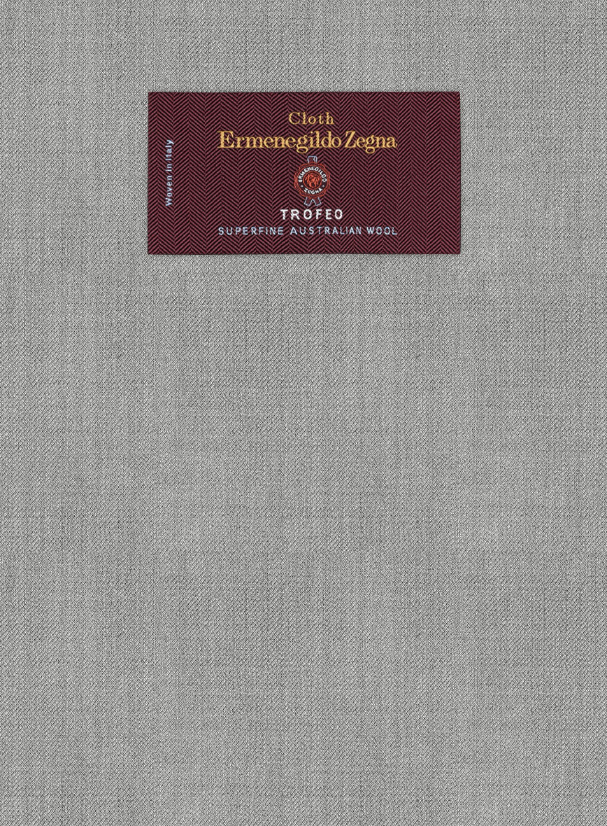 Lanificio Zegna Trofeo Mid Gray Wool Pants - StudioSuits