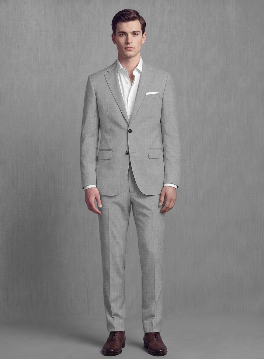 Lanificio Zegna Trofeo Mid Gray Wool Suit - StudioSuits