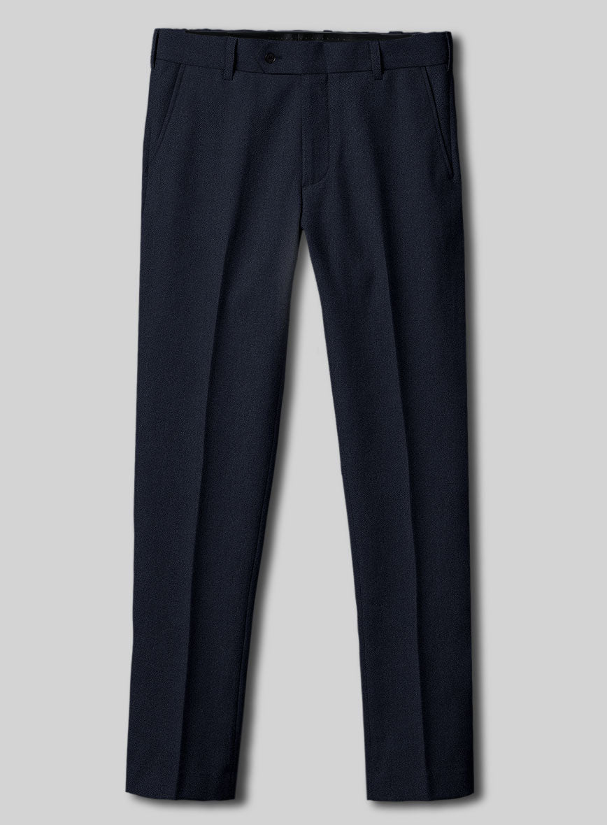 Lanificio Zegna Trofeo Navy Blue Wool Pants – StudioSuits
