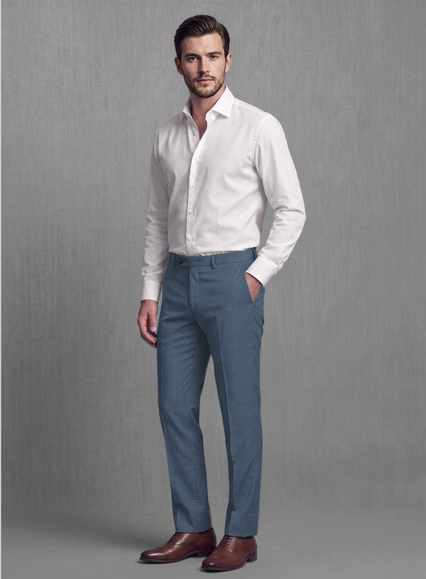 Lanificio Zegna Trofeo Prussian Blue Wool Suit - StudioSuits