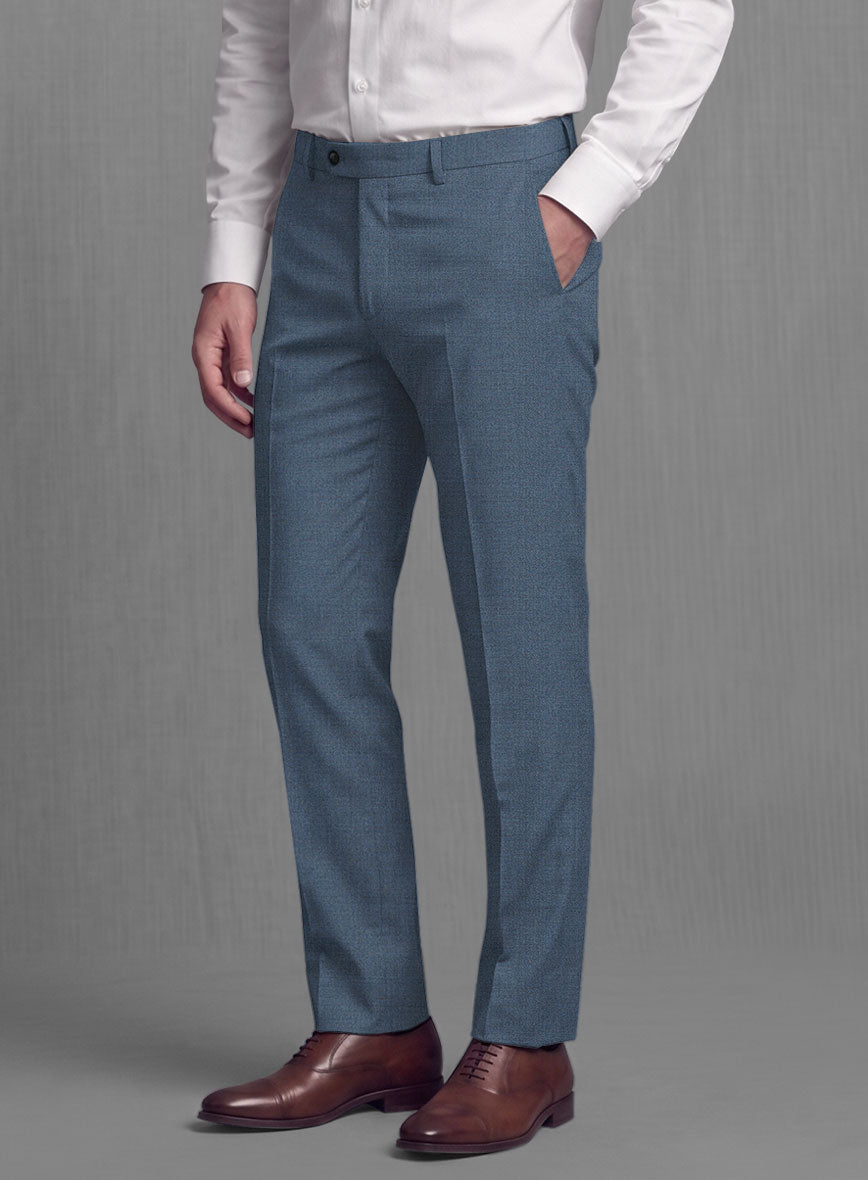 Lanificio Zegna Trofeo Prussian Blue Wool Suit - StudioSuits