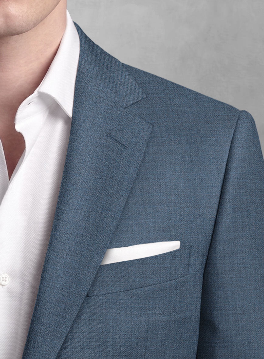 Lanificio Zegna Trofeo Prussian Blue Wool Suit - StudioSuits