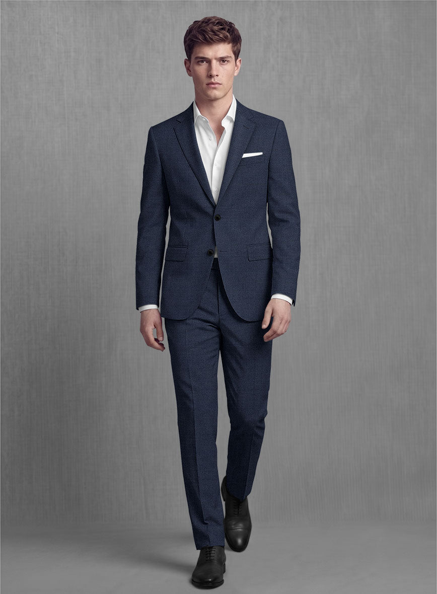 Lanificio Zegna Trofeo Rich Blue Wool Suit - StudioSuits