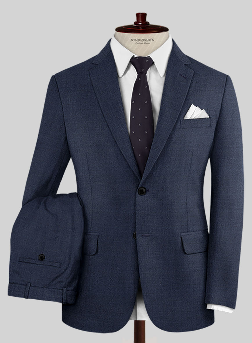 Lanificio Zegna Trofeo Rich Blue Wool Suit - StudioSuits
