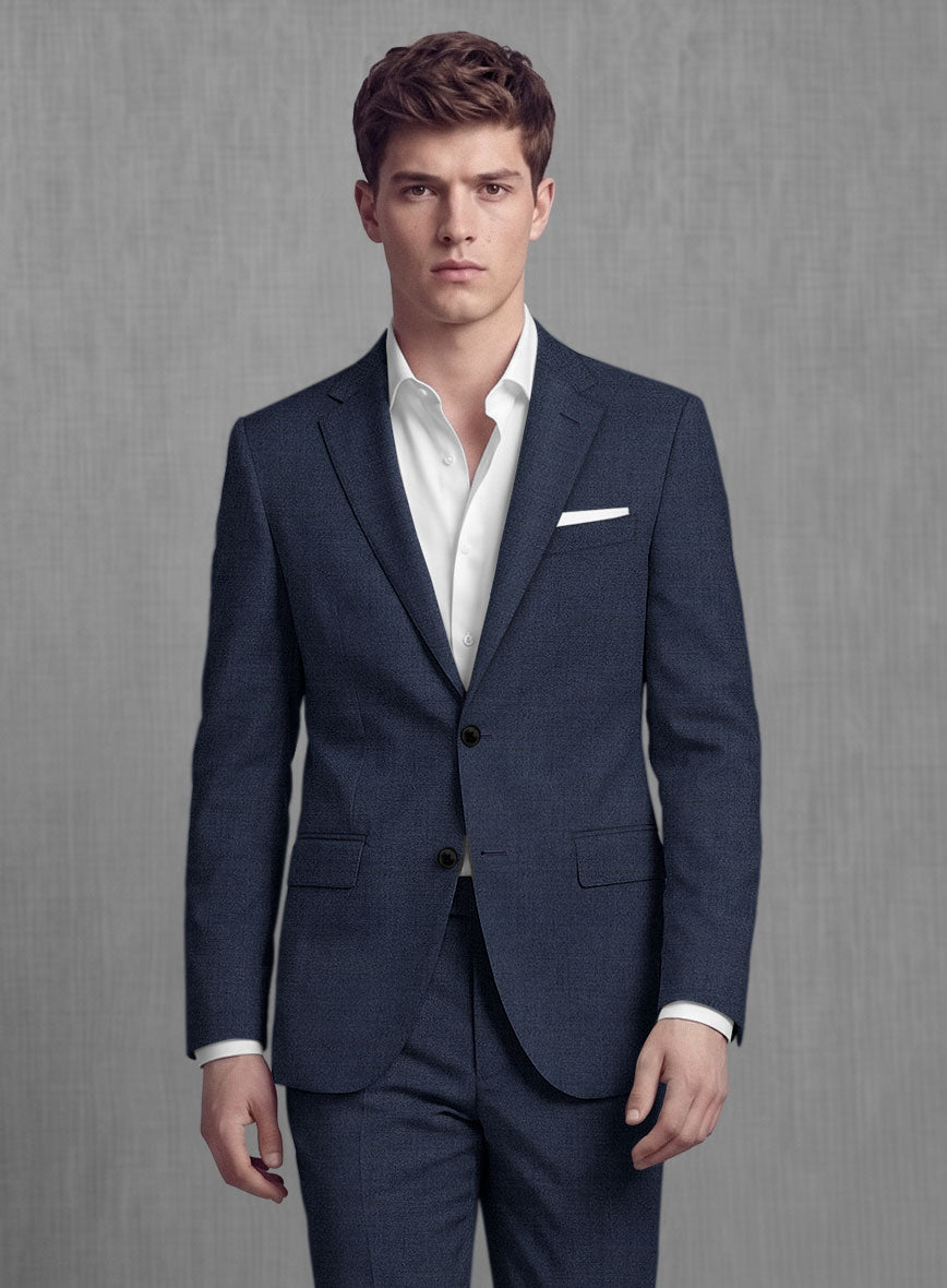 Lanificio Zegna Trofeo Rich Blue Wool Suit - StudioSuits