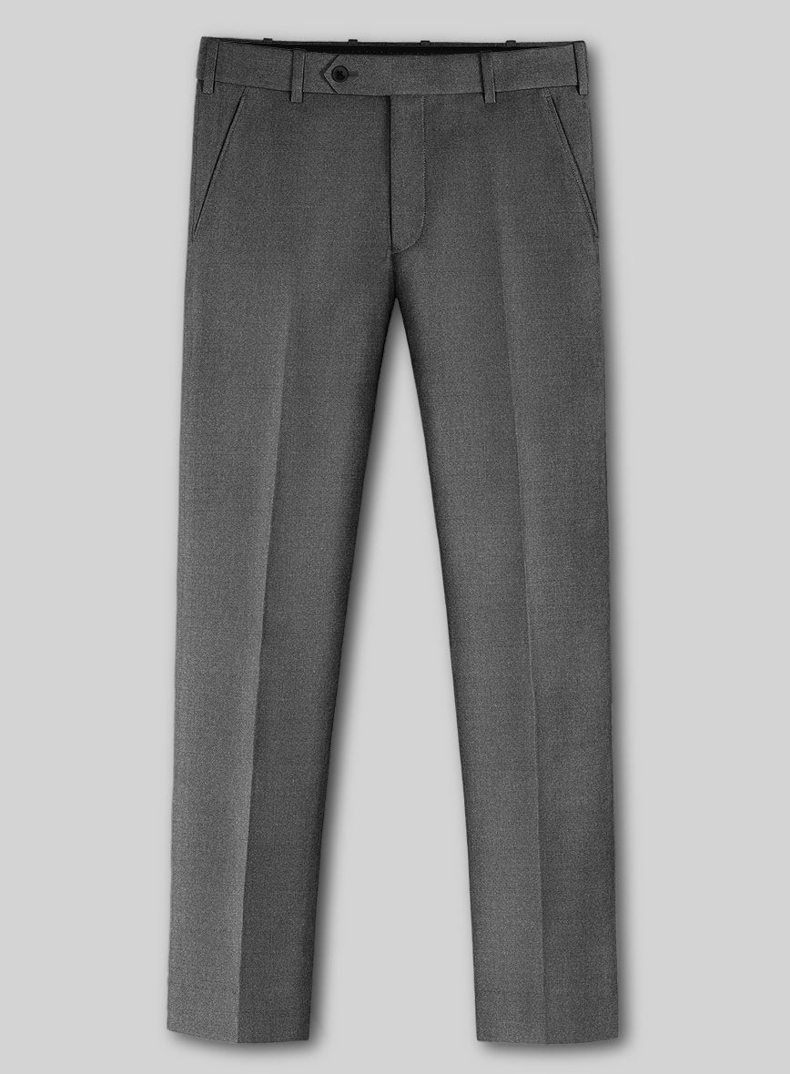 Lanificio Zegna Trofeo Slate Gray Wool Pants - StudioSuits