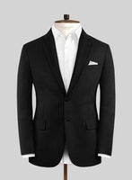 Lanificio Zegna Deep Black Wool Jacket - StudioSuits