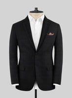 Lanificio Zegna Electa Corta Black Checks Wool Jacket - StudioSuits