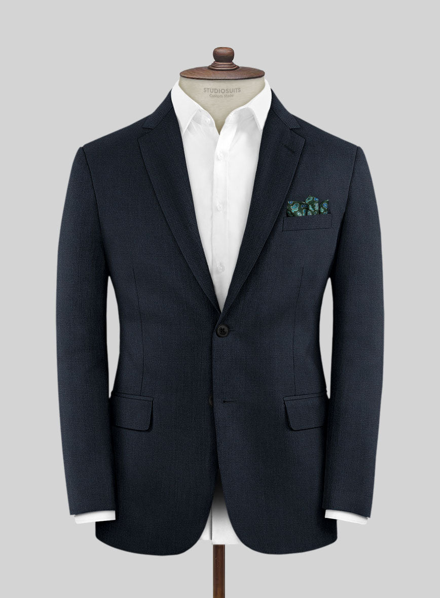 Lanificio Zegna Electa Oili Blue Checks Wool Jacket - StudioSuits