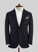 Lanificio Zegna Loop Adana Blue Stripe Wool Suit - StudioSuits