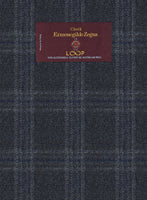 Lanificio Zegna Loop Verone Blue Checks Wool Pants - StudioSuits