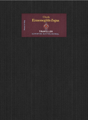 Lanificio Zegna Traveller Adiel Black Stripe Wool Jacket - StudioSuits