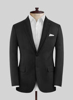 Lanificio Zegna Traveller Adiel Black Stripe Wool Suit - StudioSuits