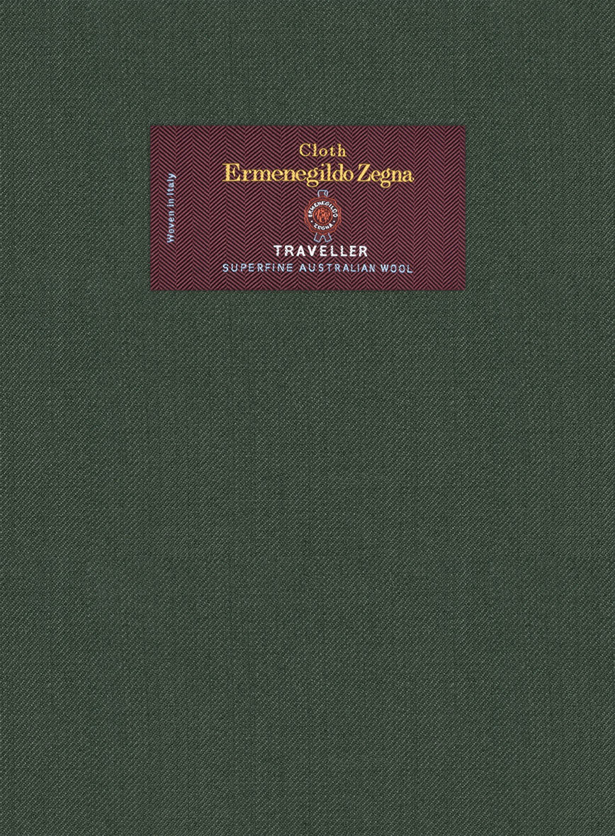 Lanificio Zegna Traveller Green Wool Pants – StudioSuits