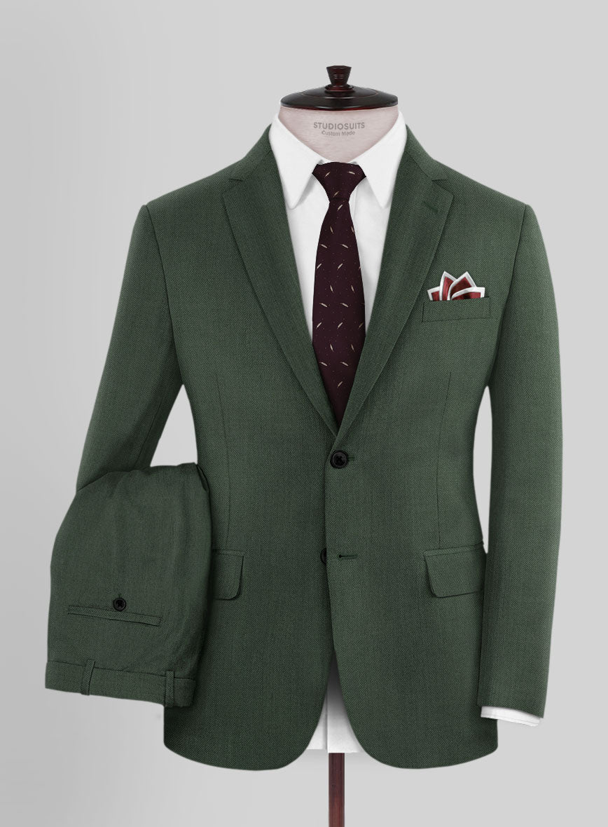 Lanificio Zegna Traveller Green Wool Suit - StudioSuits