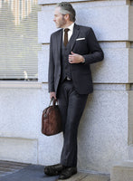 Lanificio Zegna Traveller Isai Blue Checks Wool Suit - StudioSuits