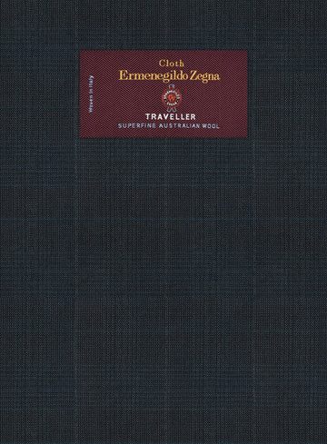 Lanificio Zegna Traveller Mence Dark Blue Checks Wool Jacket - StudioSuits