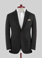 Lanificio Zegna Traveller Renar Black Stripe Wool Jacket - StudioSuits