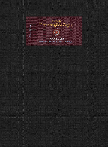 Lanificio Zegna Traveller Sarcos Black Checks Wool Jacket - StudioSuits