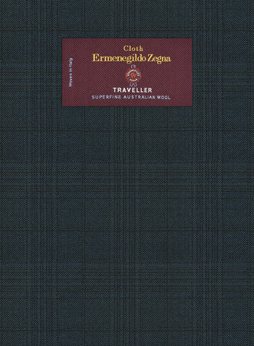 Lanificio Zegna Traveller Tirno Dark Blue Checks Wool Jacket - StudioSuits