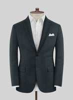 Lanificio Zegna Traveller Tirno Dark Blue Checks Wool Suit - StudioSuits