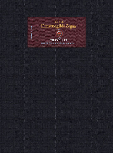 Lanificio Zegna Traveller Sarcos Blue Checks Wool Jacket - StudioSuits