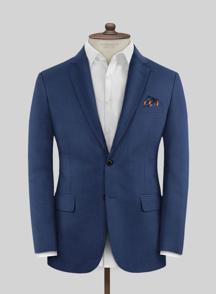 Lanificio Zegna Trofeo Cobalt Blue Wool Jacket - StudioSuits