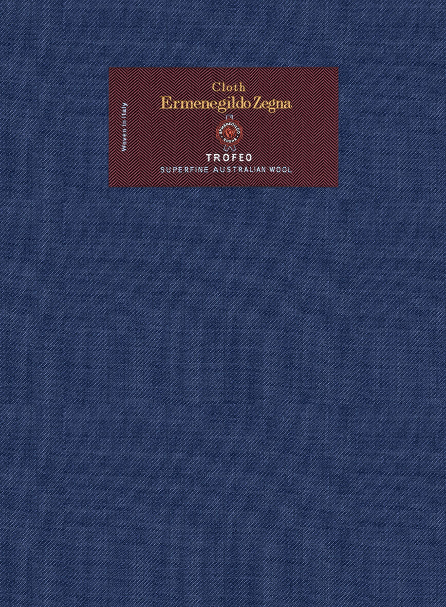 Lanificio Zegna Trofeo Cobalt Blue Wool Suit - StudioSuits